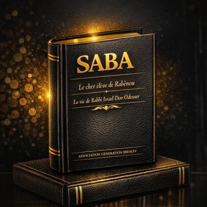 Le livre SABA, reliure cuir noir et dorure or